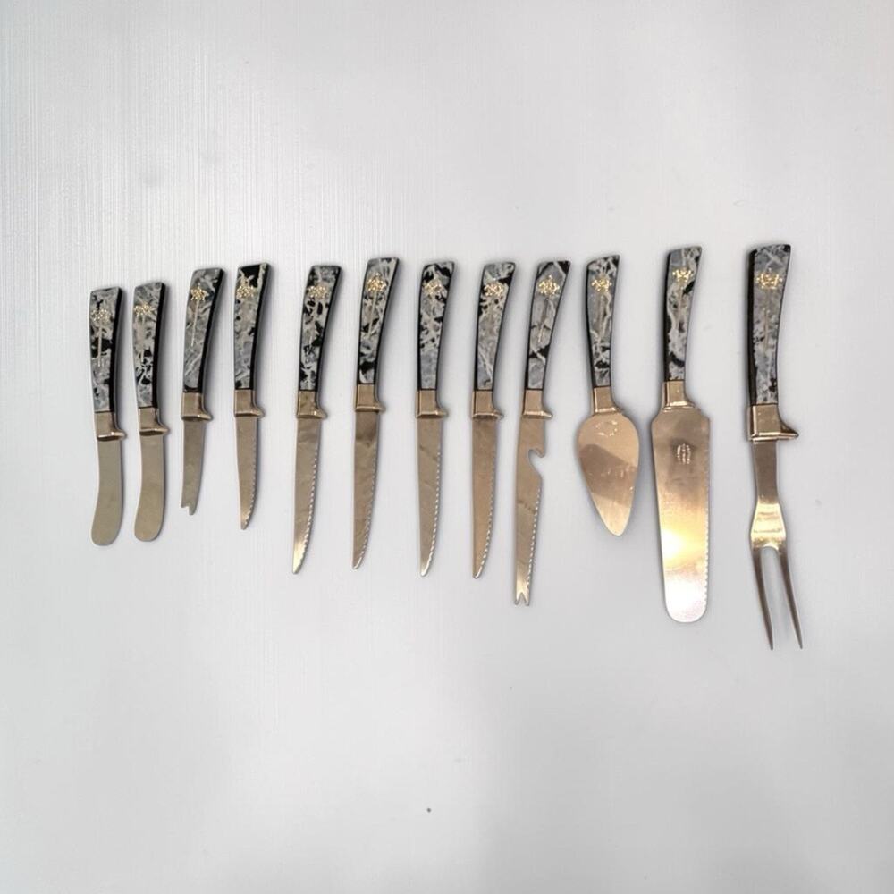 Swords Of Camelot Lifetime Cutlery Sheffield England 12 Stainless Steel Knives